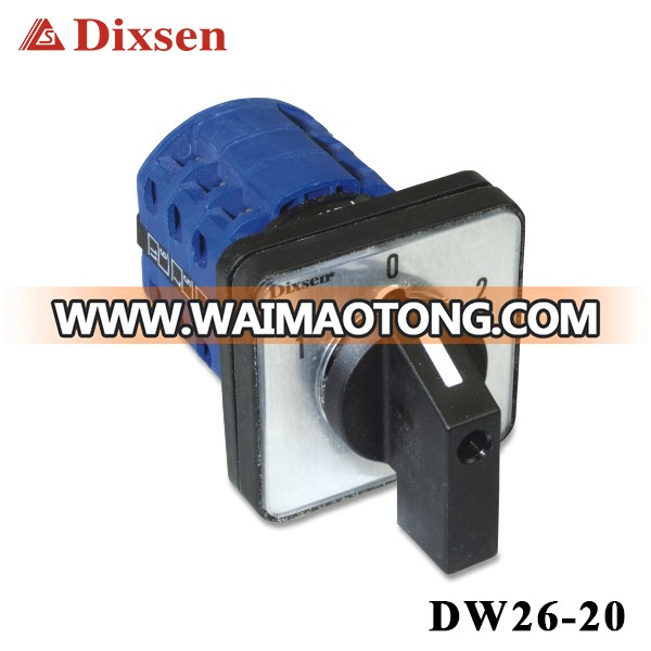 Waterproof 3 phase changeover switch